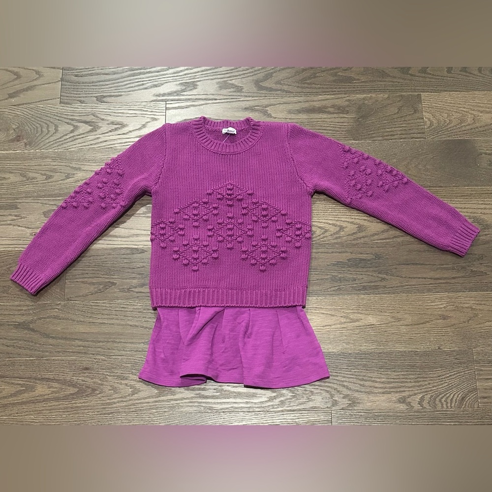 Splendid Baby Girls Bobble Sweater Dress Hibiscus NWT Size 6